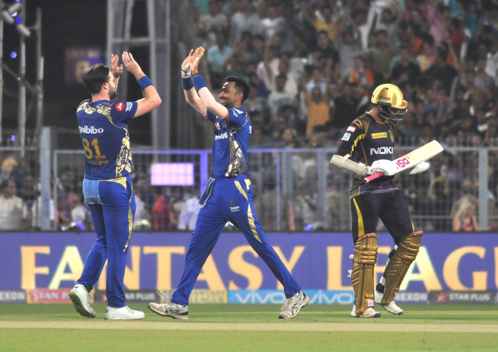 Mumbai Indians vs Kolkata Knight Riders (Image Credit: IANS) 