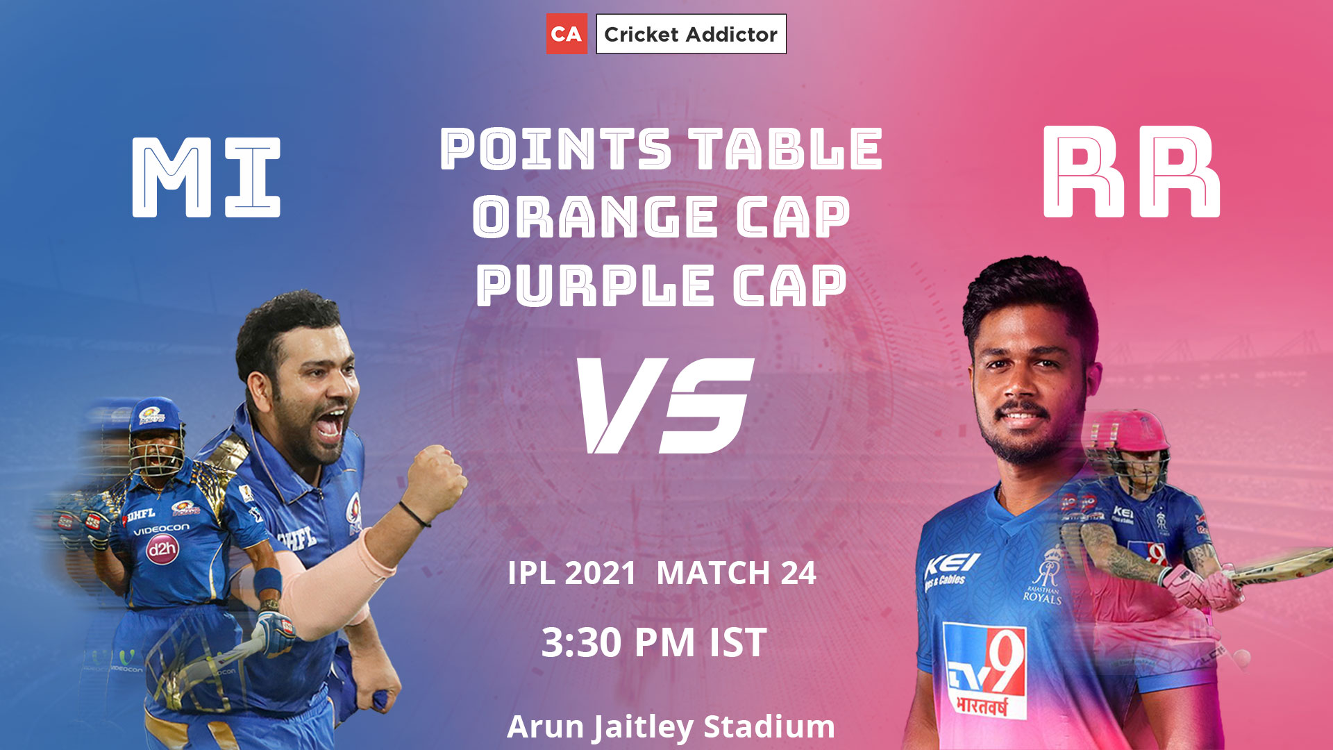 IPL 2021, Points Table, Orange Cap, Most Runs, Purple Cap, Most Wickets