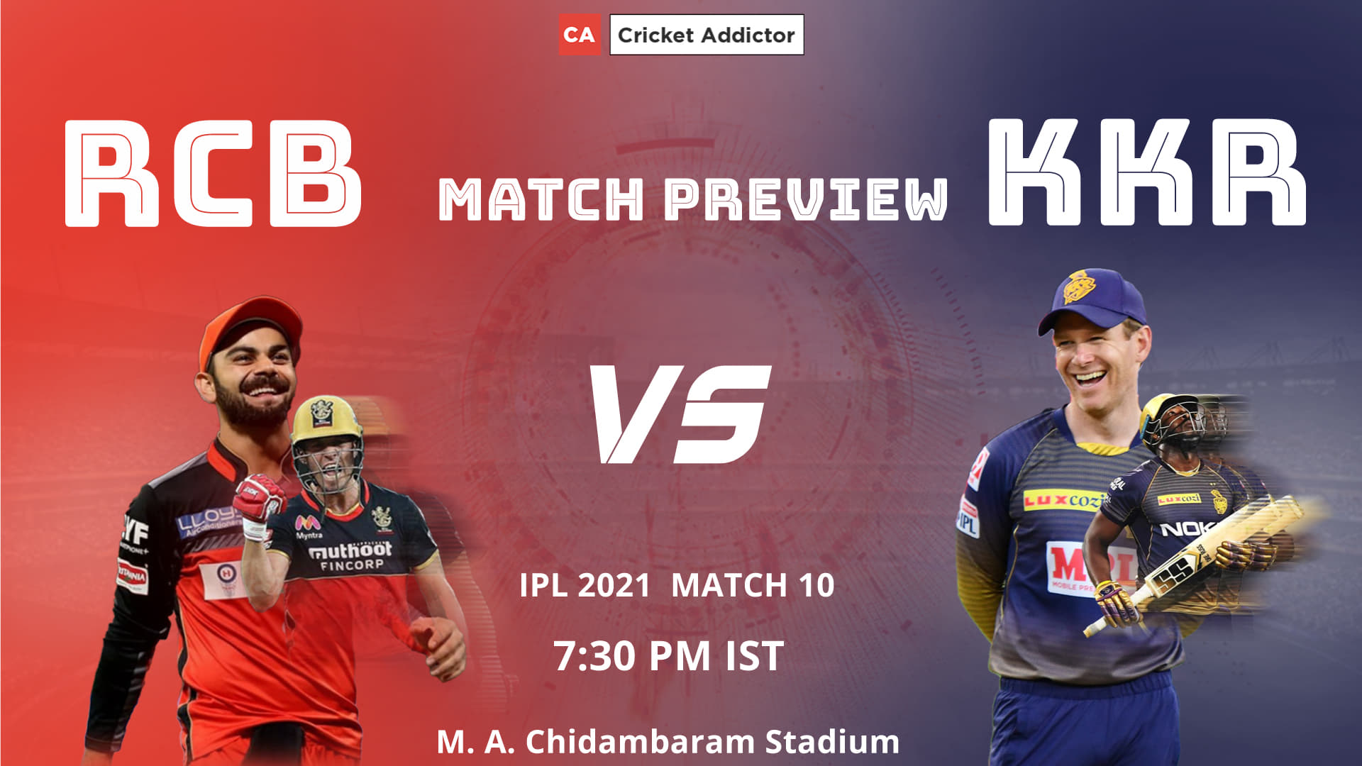 Ipl 2021 Match 10 Royal Challengers Bangalore Vs Kolkata Knight Riders Rcb Vs Kkr Match 