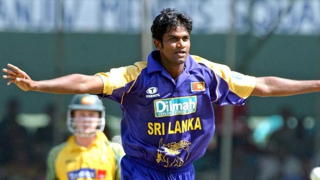 Avishka Gunawardene, Sri Lanka bowler Nuwan Zoysa (Photo- Getty)