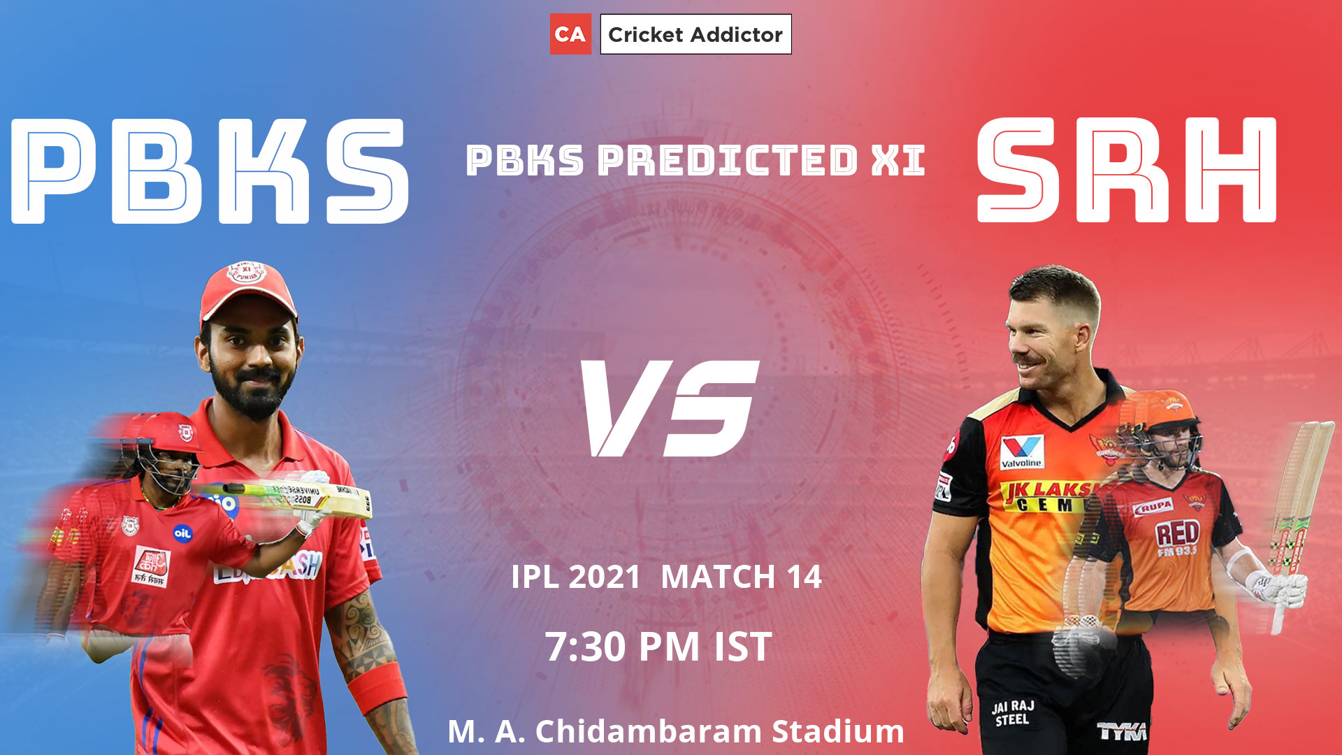 IPL 2021, Punjab Kings, PBKS, predicted playing XI, playing XI, PBKS vs SRH