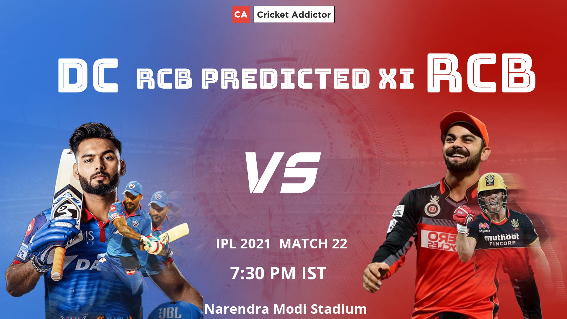IPL 2021, Royal Challengers Bangalore, RCB, DC vs RCB, predicted playing XI, playing XI