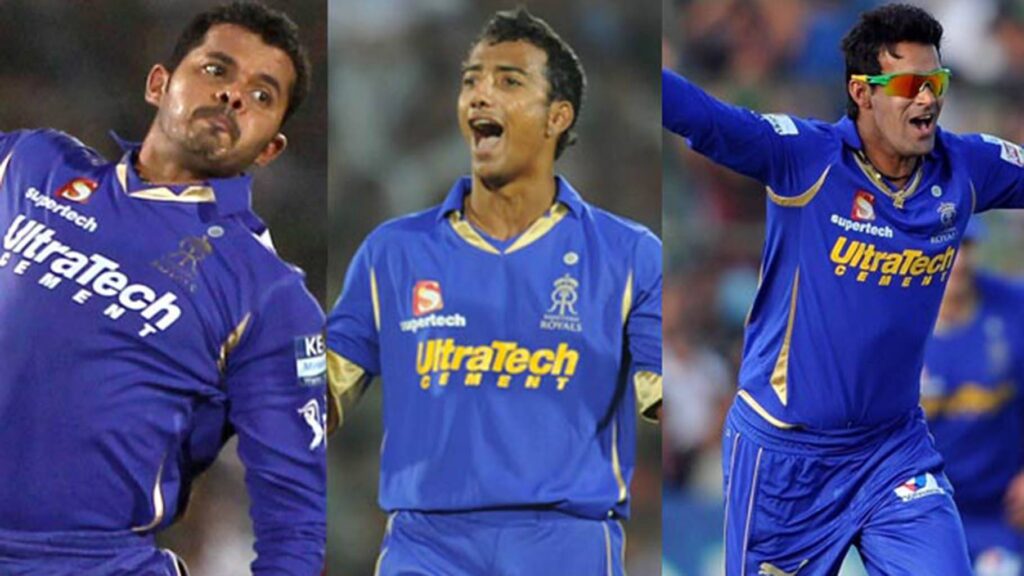 S Sreesanth, Ankeet Chavan and Ajit Chandila