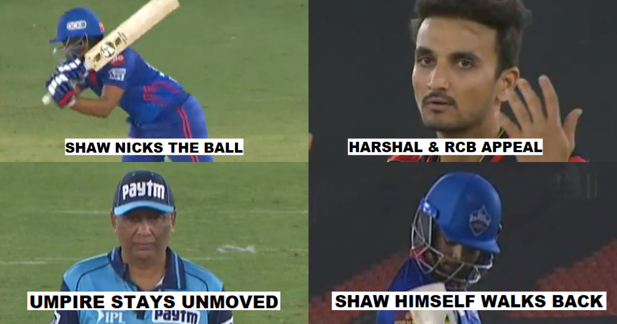 Spirit Of Cricket Moment As Prithvi Shaw Walks Back To The Dugout Despite Being Given NotOut By The Umpire