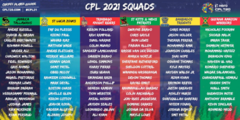 CPL 2021: Complete Squads Of All 6 Teams Announced
