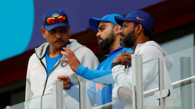 Ravi Shastri, Virat Kohli and R Sridhar