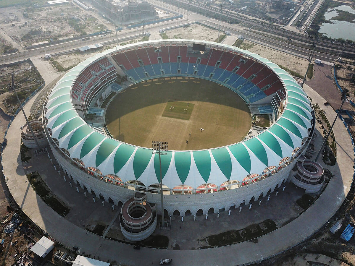 Ekana Cricket Stadium in Lucknow
