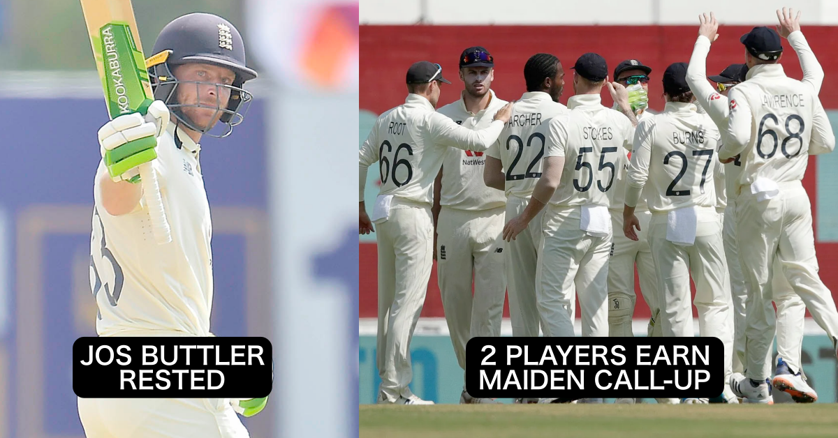 England, Jos Buttler, England Test Squad