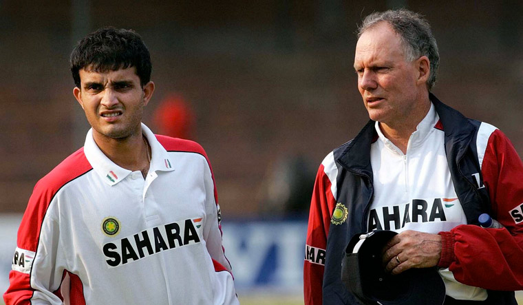 Greg Chappell, Sourav Ganguly.