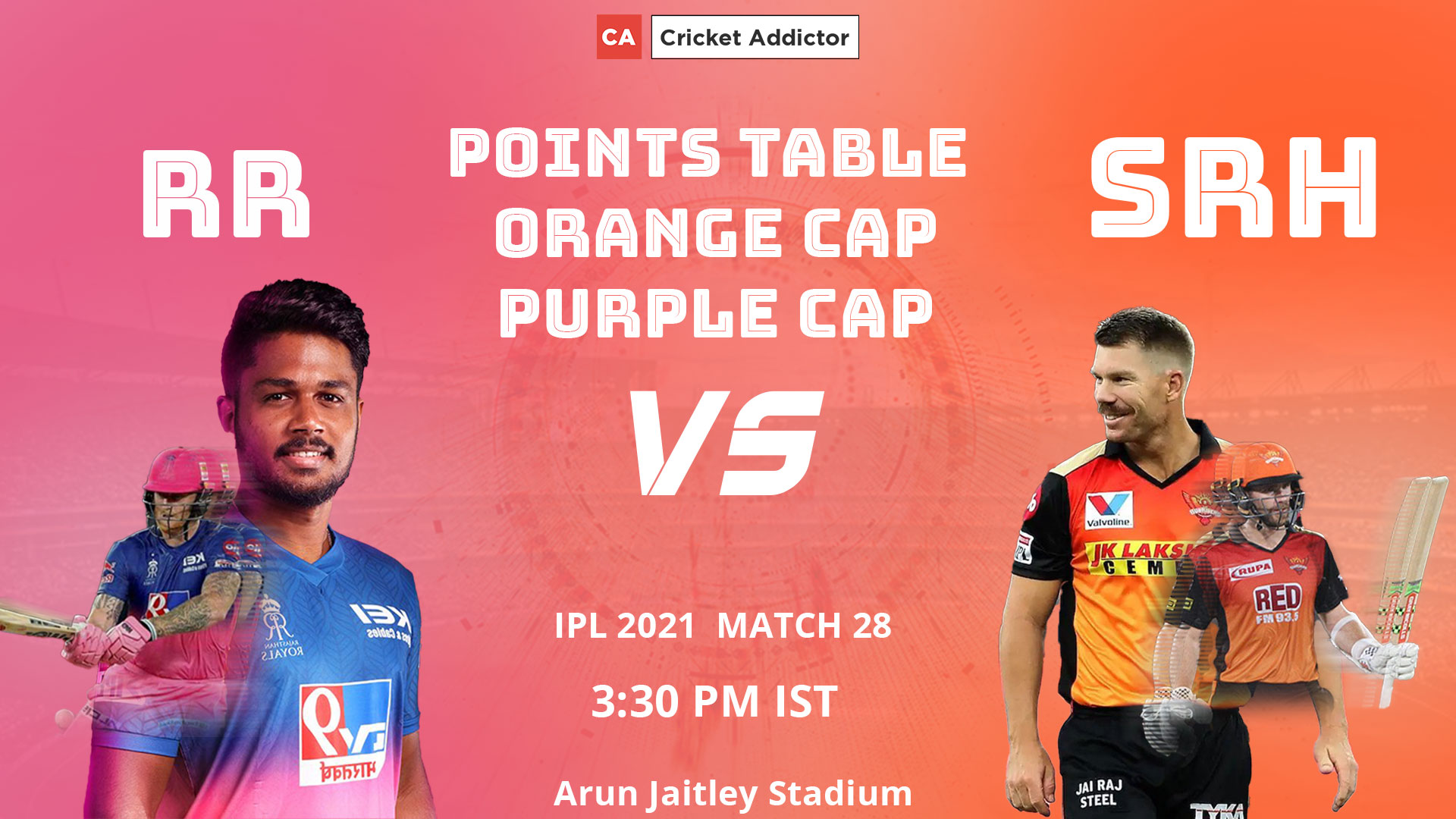 IPL 2021, Points Table, Orange Cap, Most Runs, Purple Cap, Most Wickets