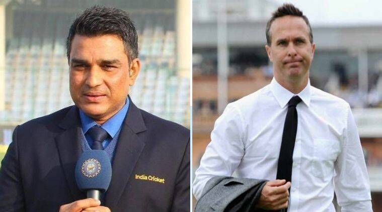 Sanjay Manjrekar And Michael Vaughan