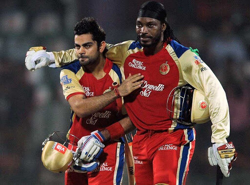 Virat Kohli and Chris Gayle, oyal Challengers Bangalore