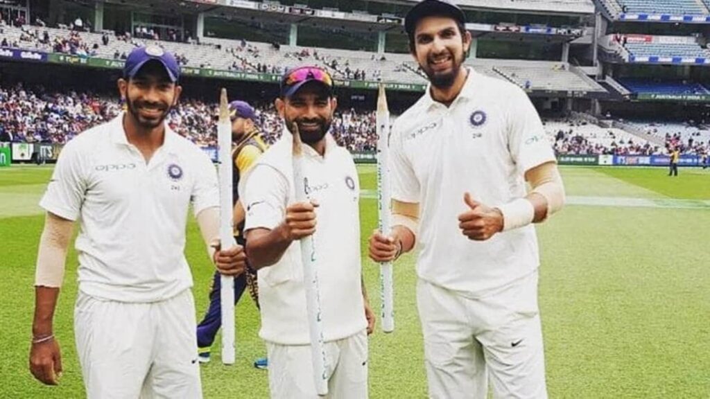 Mohammed Shami, Jasprit Bumrah and Ishant Sharma