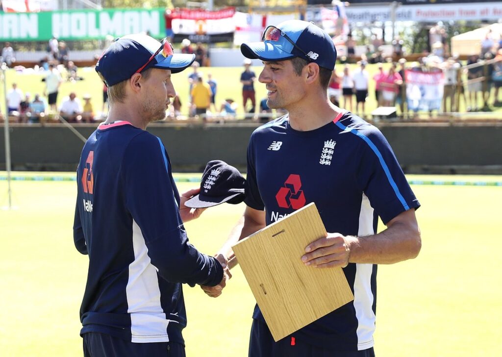 Joe Root and Alastair Cook