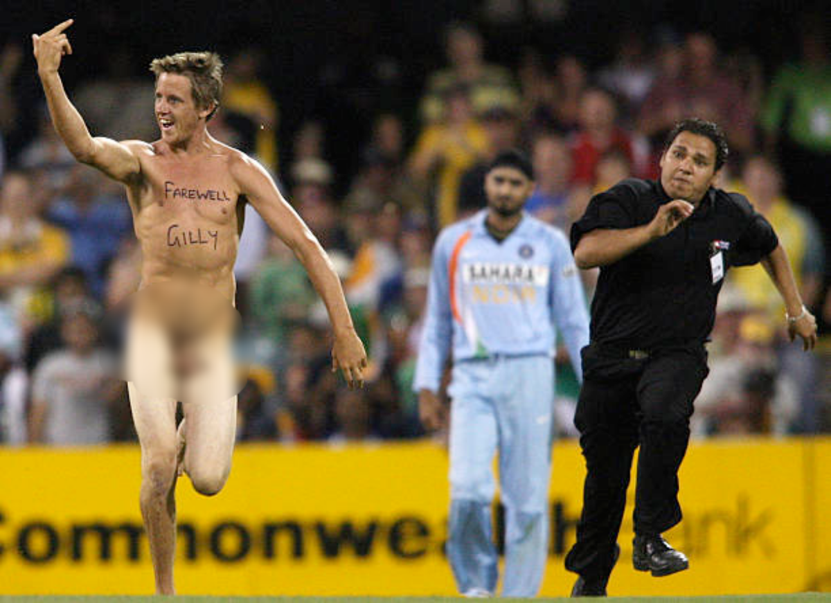 Streaker in India vs Australia, 2008, Brisbane