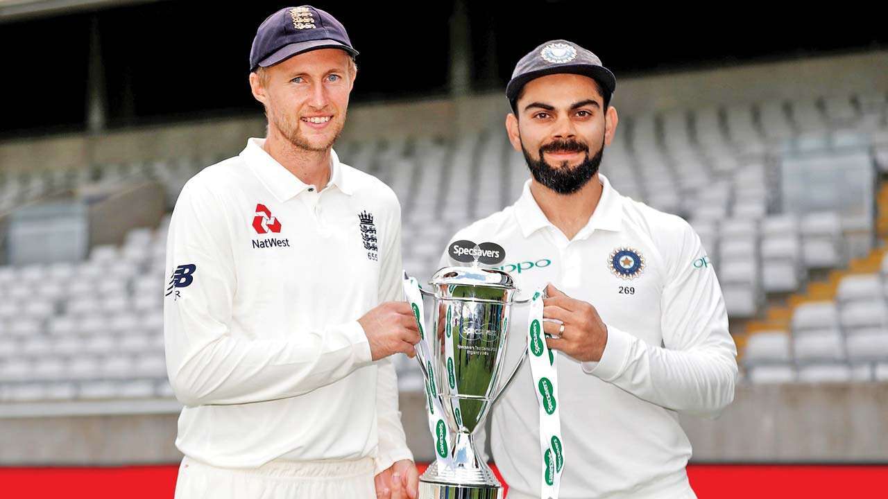 Joe Root and Virat Kohli