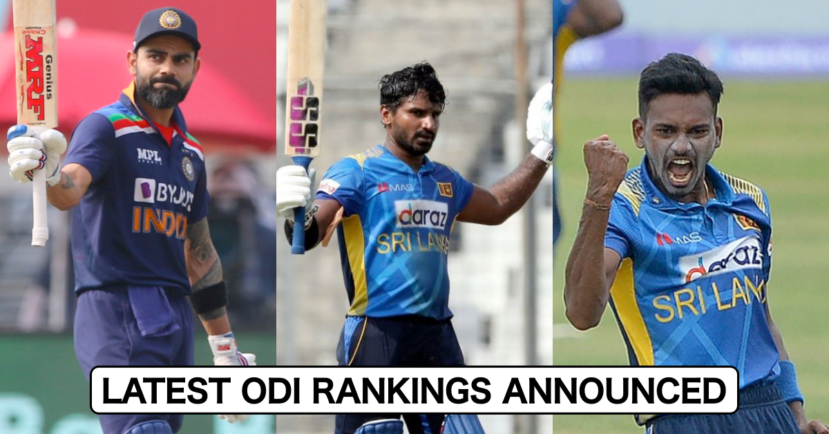 ICC ODI Rankings: Virat Kohli Remains No.2 Ranked ODI Batsman; Kusal Perera, Dushmantha Chameera Big Gainers