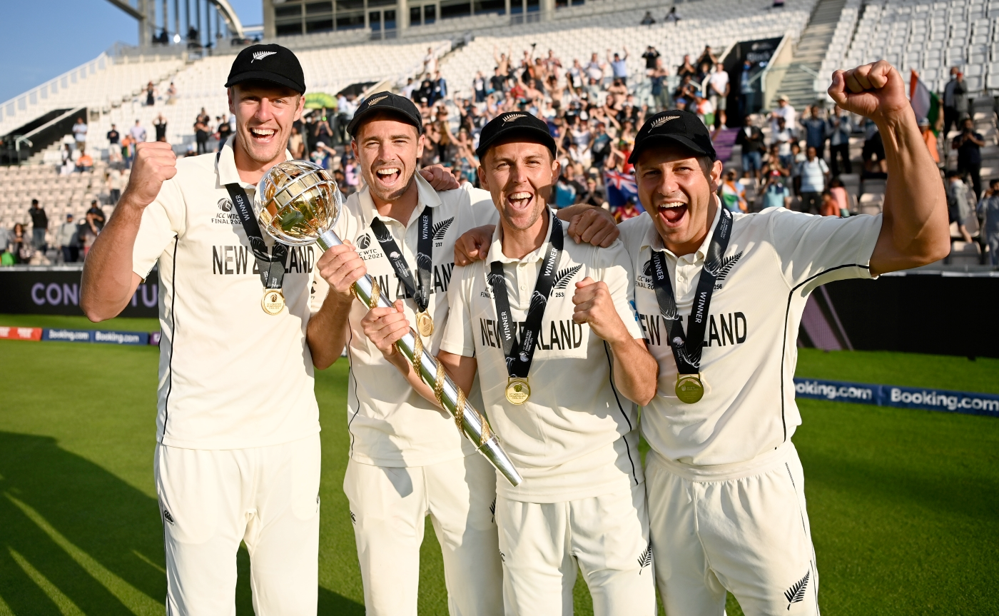 New Zealand Fast Bowlers Tim Southee, Trent Boult, Neil Wagner, Kyle Jamieson