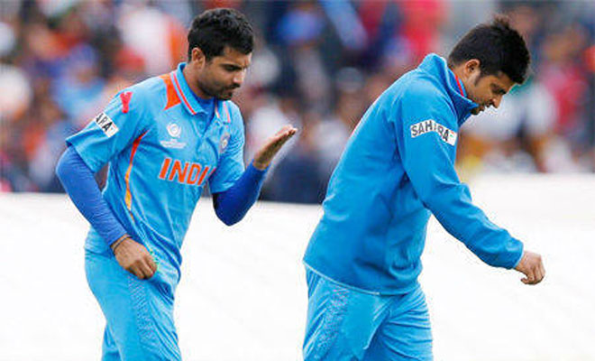 Indian Players Ravindra Jadeja And Suresh Raina
