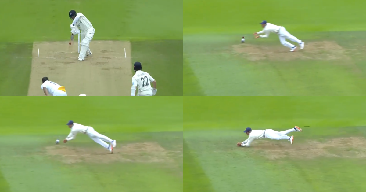 ICC WTC Final: Mohammed Shami Dismisses Ross Taylor As Shubman Gill Takes A Stunning Diving Catch At Short Cover - Watch Video