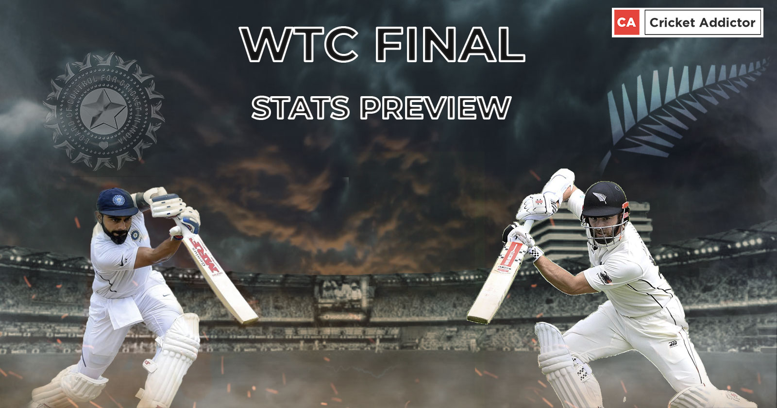 India vs New Zealand WTC Final: Stats Preview
