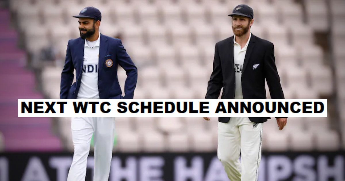 India's Schedule For The Next WTC Cycle Announced