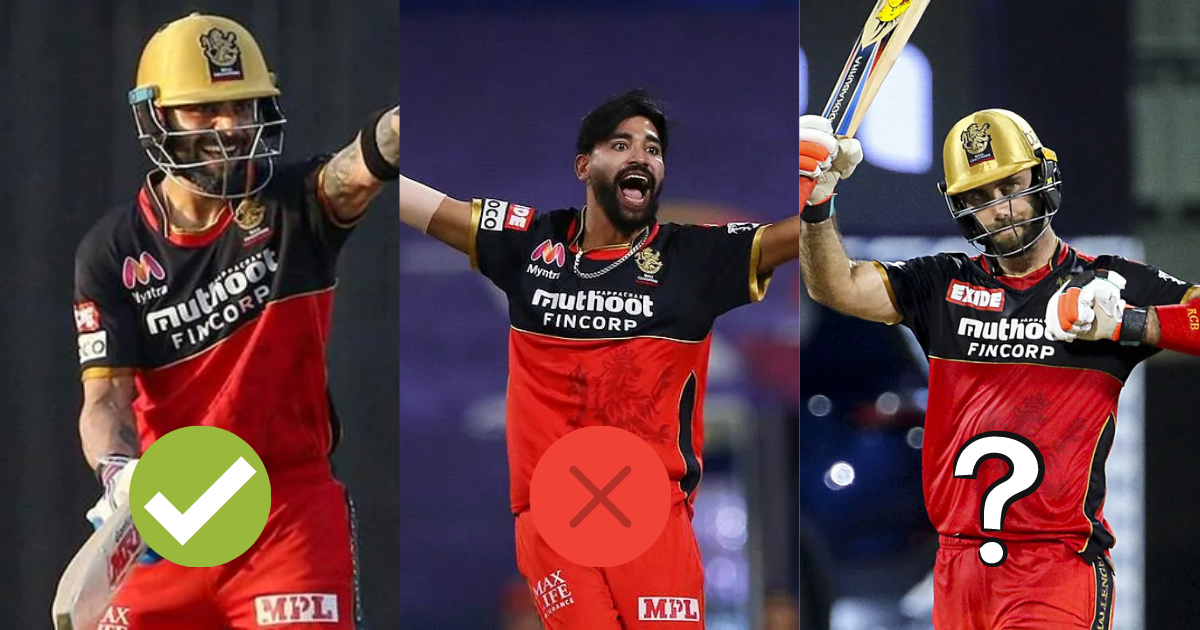 IPL 2022 Mega Auction: 4 Players That Royal Challengers Bangalore (RCB) Might Retain