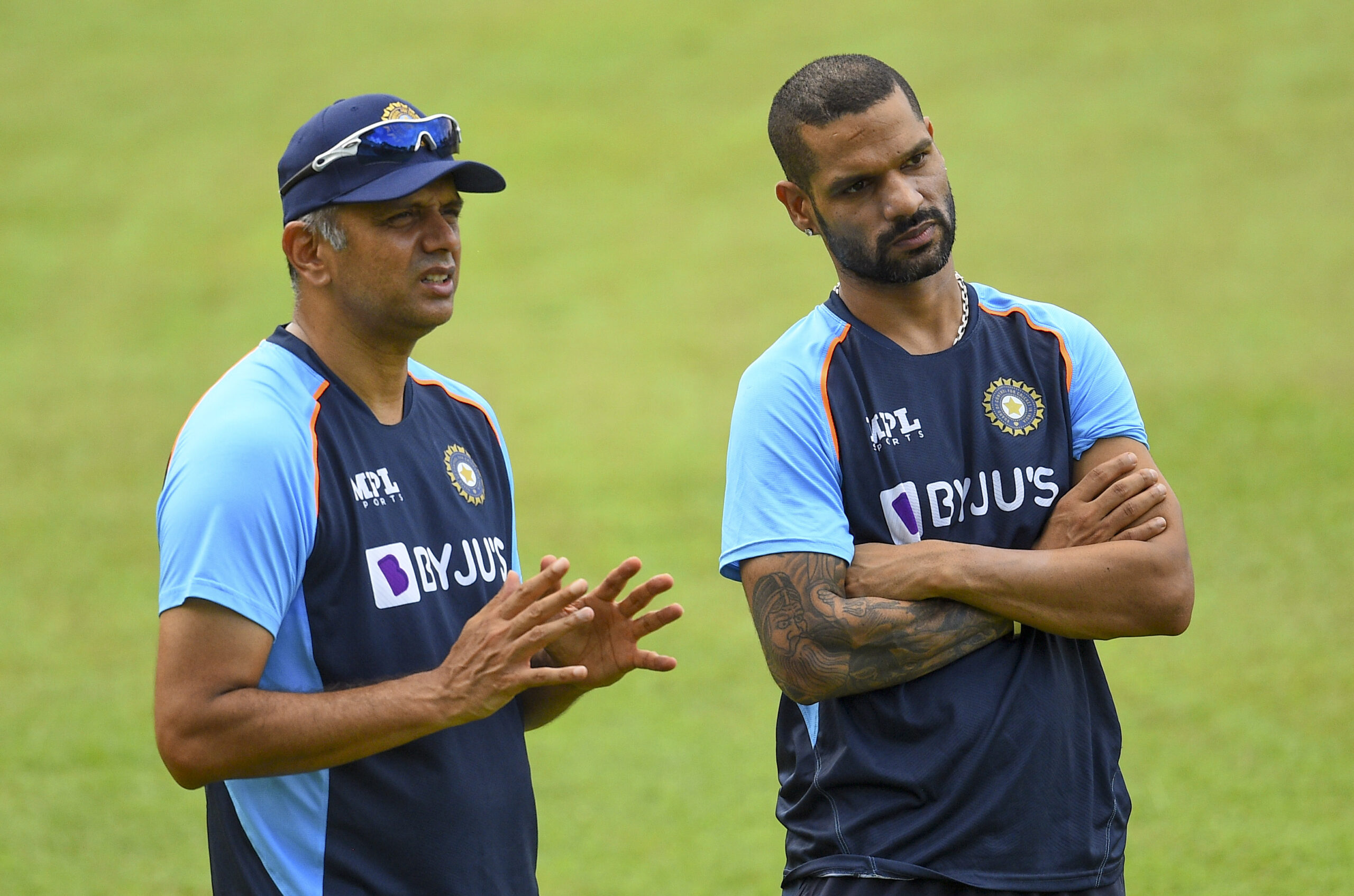 Shikhar Dhawan and Rahul Dravid (Photo-BCCI)