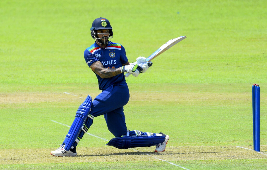 Shikhar Dhawan during intra-squad match in Sri Lanka (Photo-BCCI)