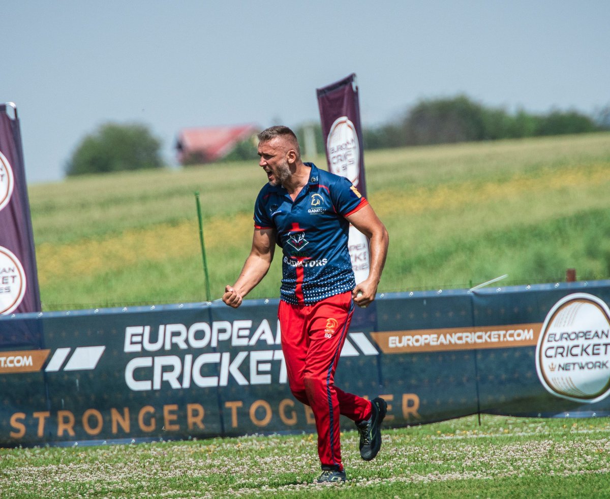 Watch: Pavel Florin Reaches The Commentary Box And Grabs The Mircophone To Celebrate After Taking A Wicket