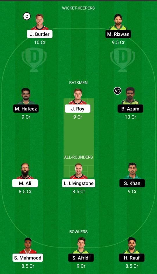 England vs Pakistan Dream11 Prediction Fantasy Cricket Tips Dream11 Team