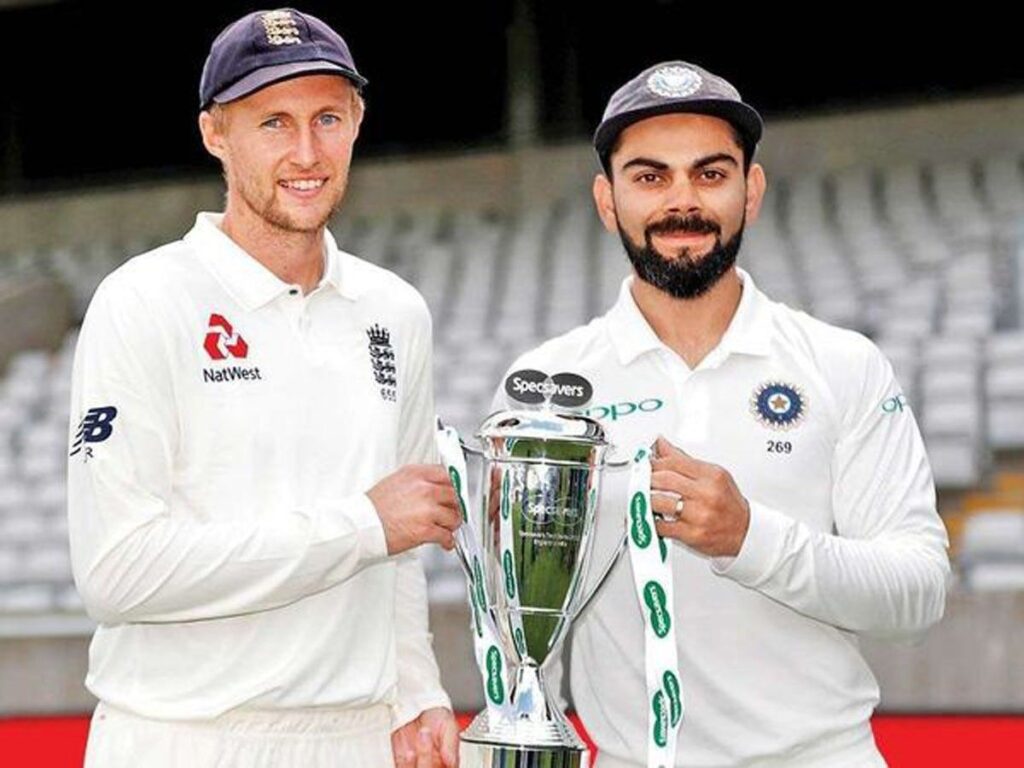 Joe Root and Virat Kohli