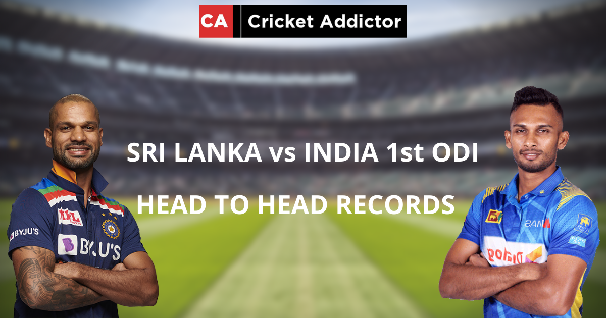 Sri Lanka vs India 2021, 1st ODI: Head-To-Head Records