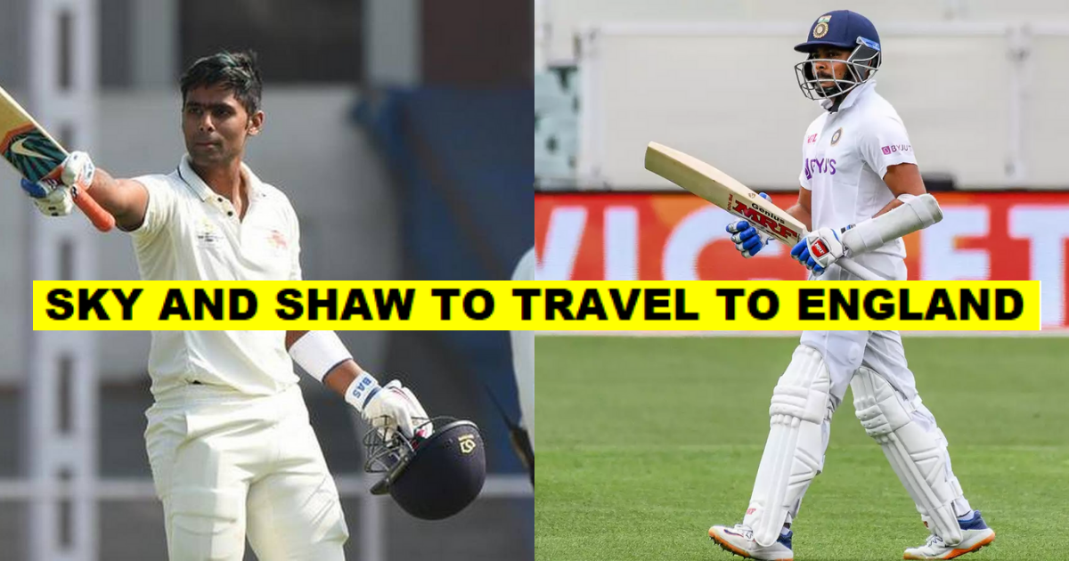 Suryakumar Yadav, Prithvi Shaw, India, England