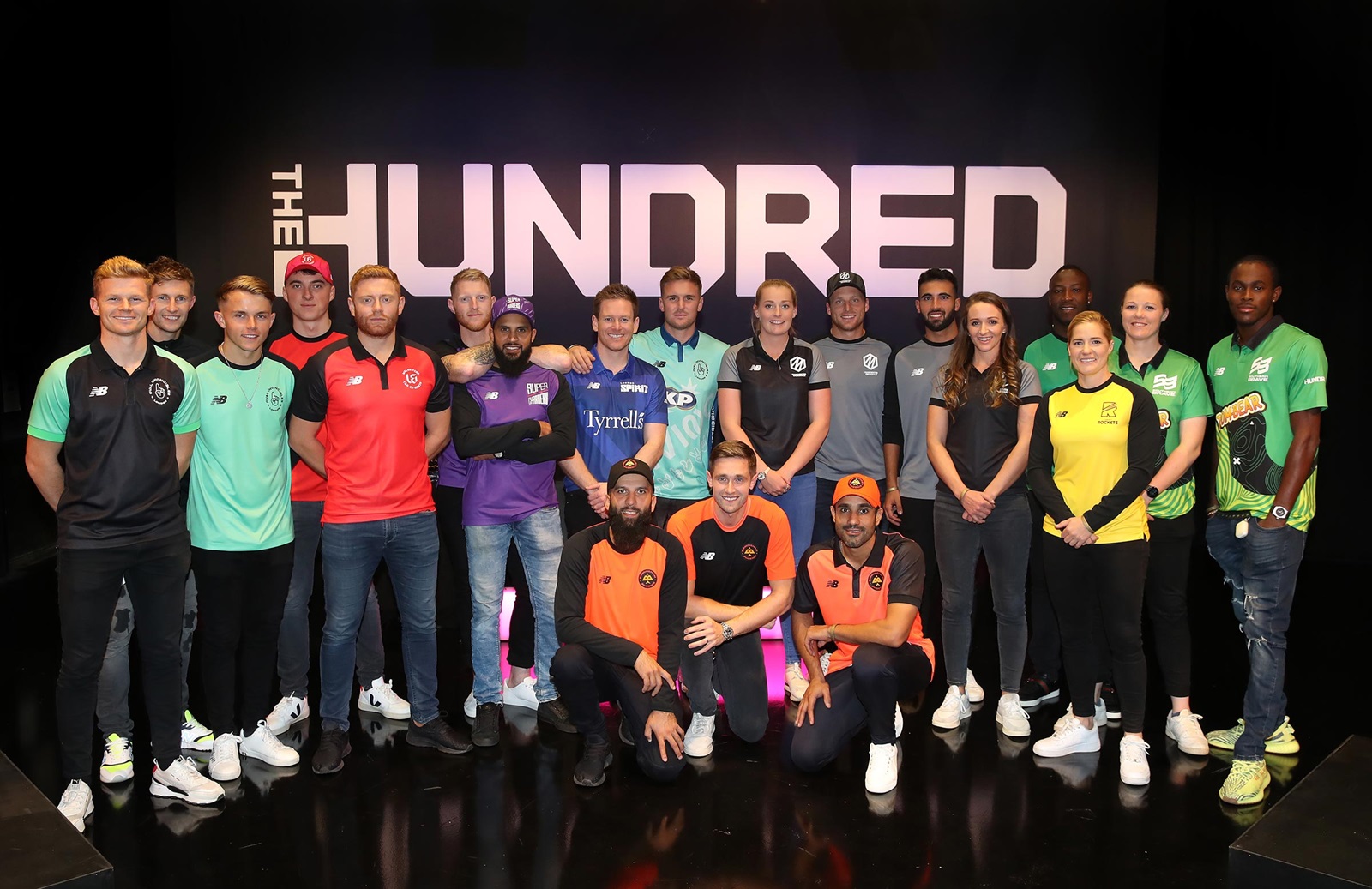 Injure team. The hundred Cricket logo.