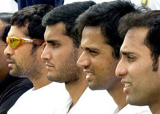 Sachin Tendulkar, Sourav Ganguly, Rahul Dravid, VVS Laxman