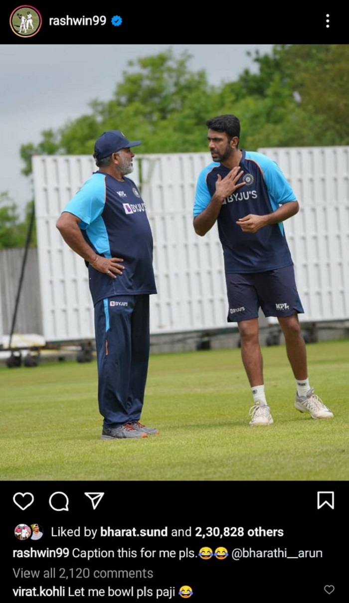 R Ashwin, Virat Kohli