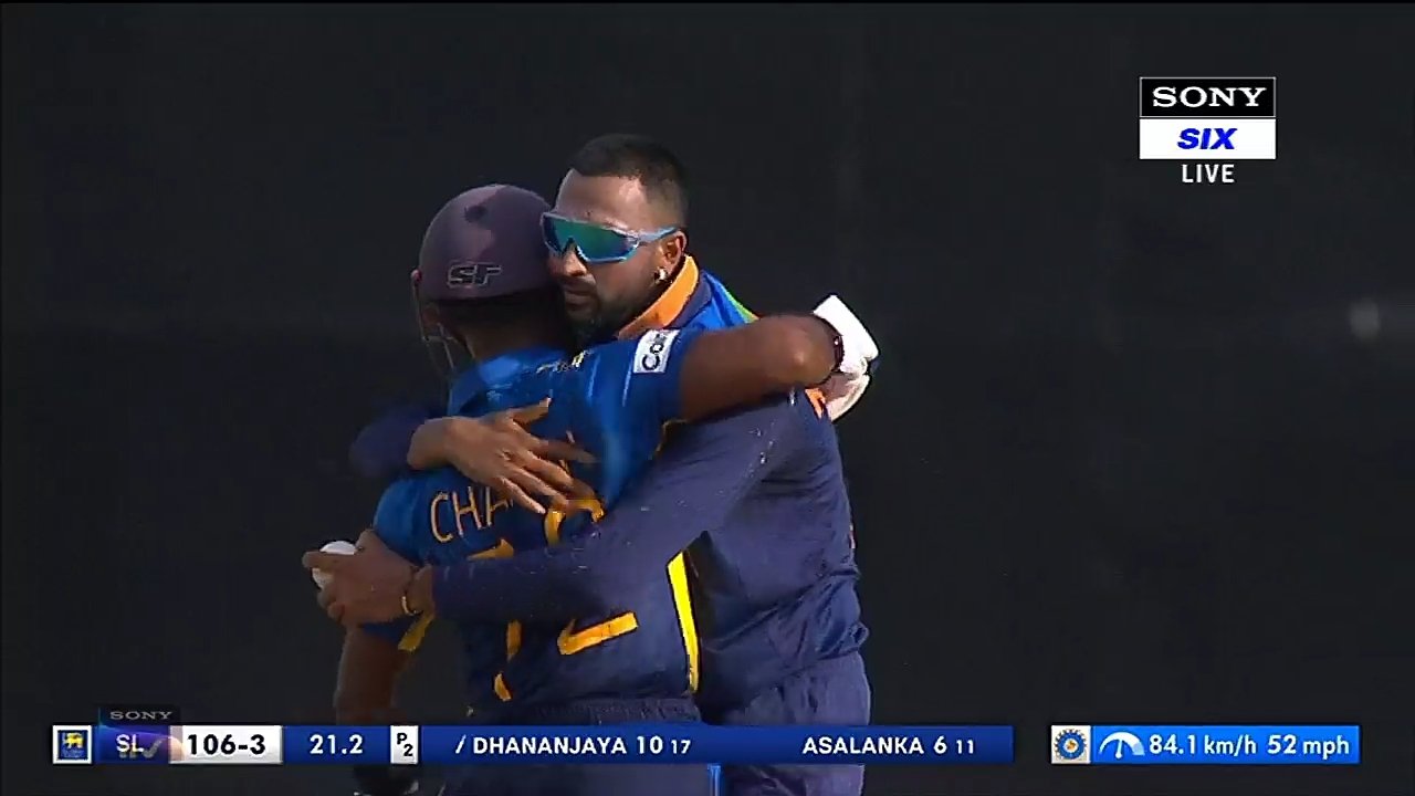 Watch: Krunal Pandya Hugs Charith Asalanka In A Brilliant 'Sprit Of Cricket' Gesture