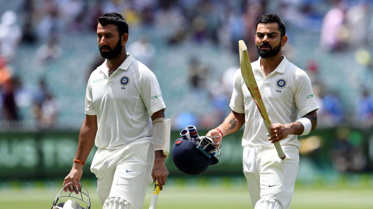 Cheteshwar Pujara and Virat Kohli