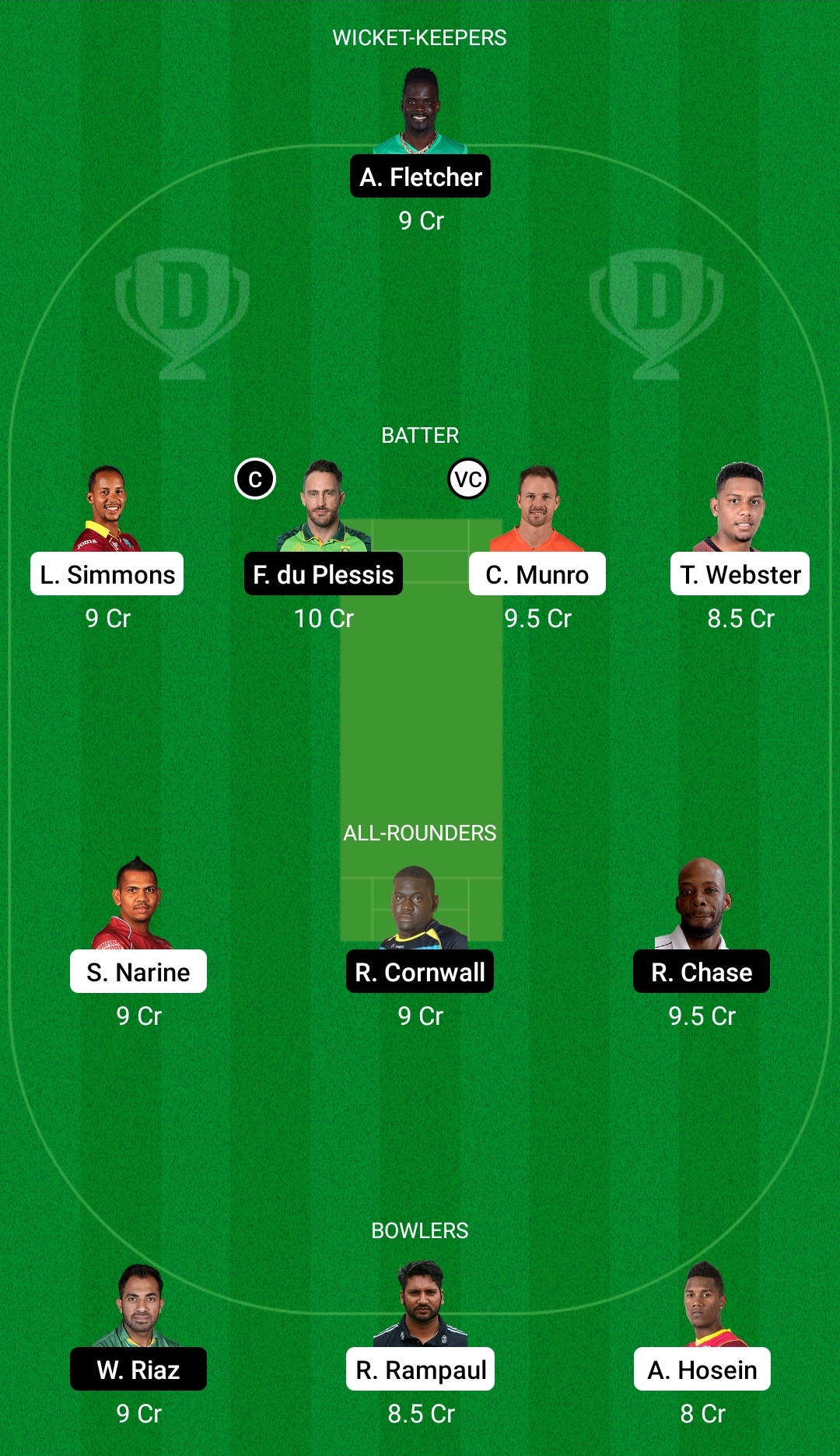 TKR vs SLK Dream11 Prediction Fantasy Cricket Tips Dream11 Team Hero CPL 2021 