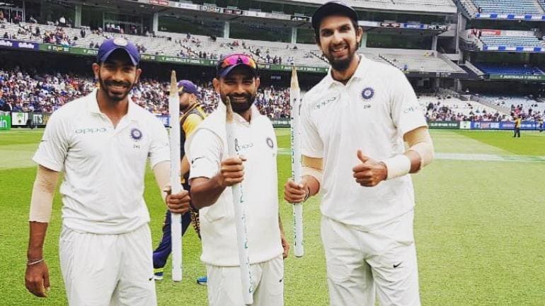 Indian bowling trio of Ishant Sharma, Jasprit Bumrah, Mohammed Shami