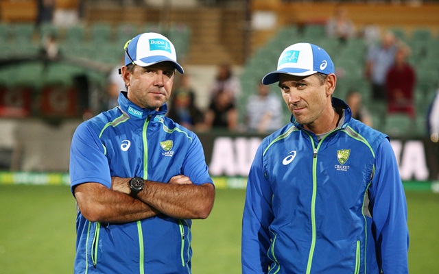 Ricky Ponting and Justin Langer