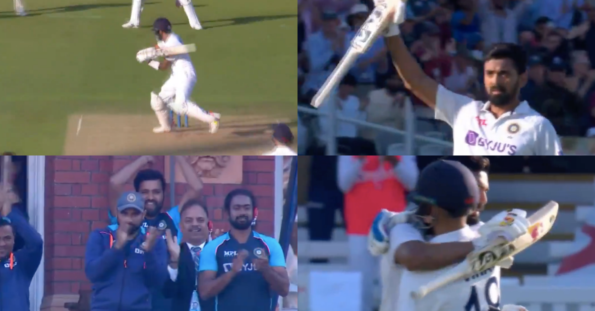 Watch: Indian Team Celebrate From The Balcony As KL Rahul Reaches His Century At Lord's