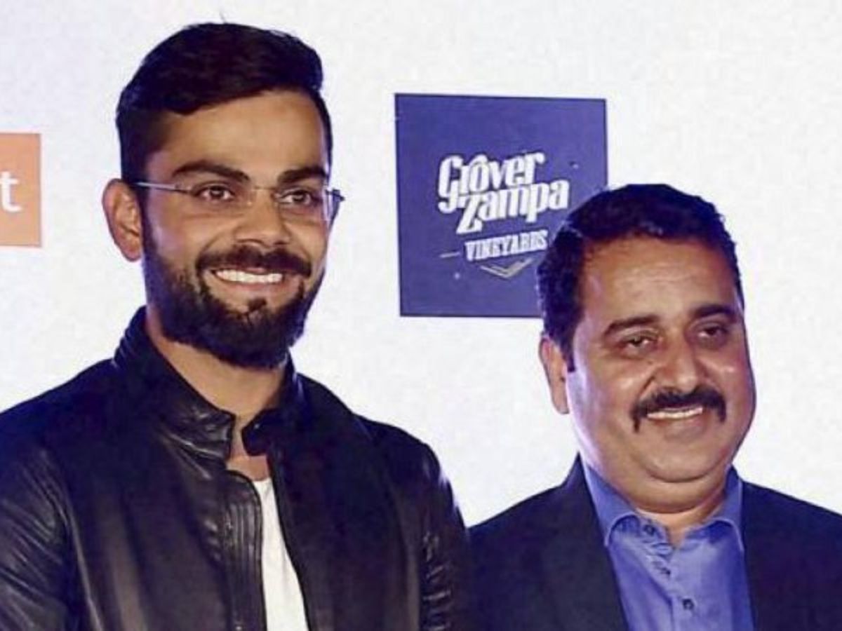 Virat Kohli and Rajkumar Sharma