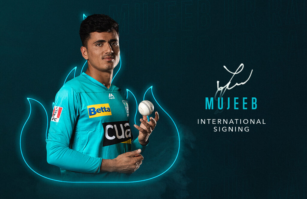 Mujeeb Ur Rahman resigns with Brisbane Heat. Photo- Twitter