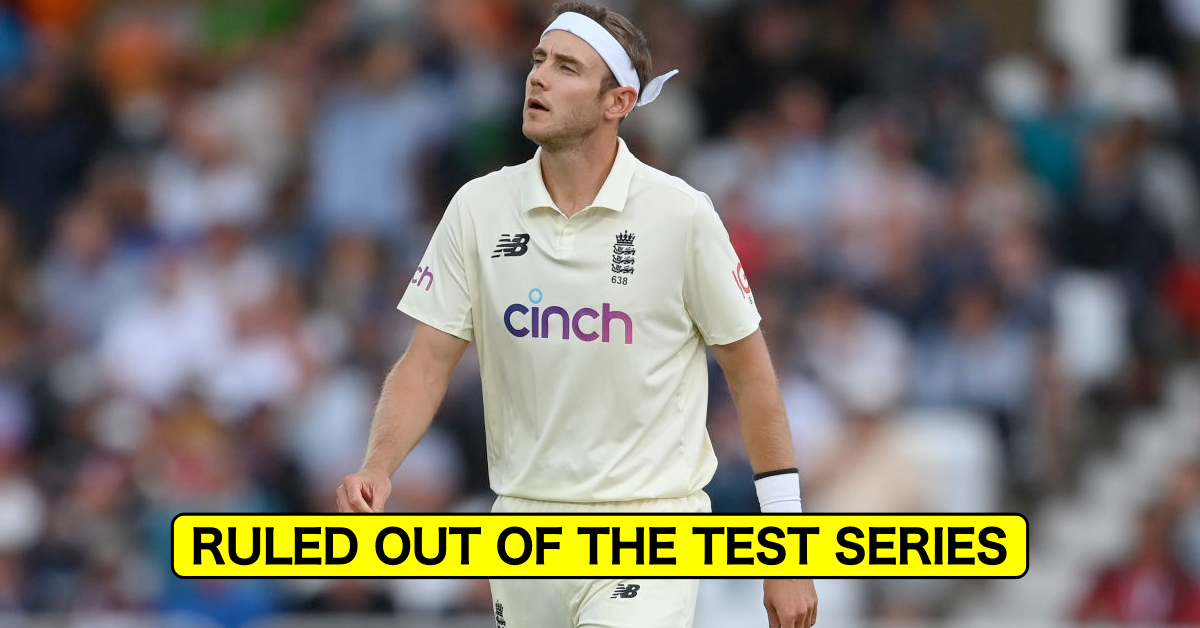 Stuart Broad Ruled Out Of The Entire Test Series Against India