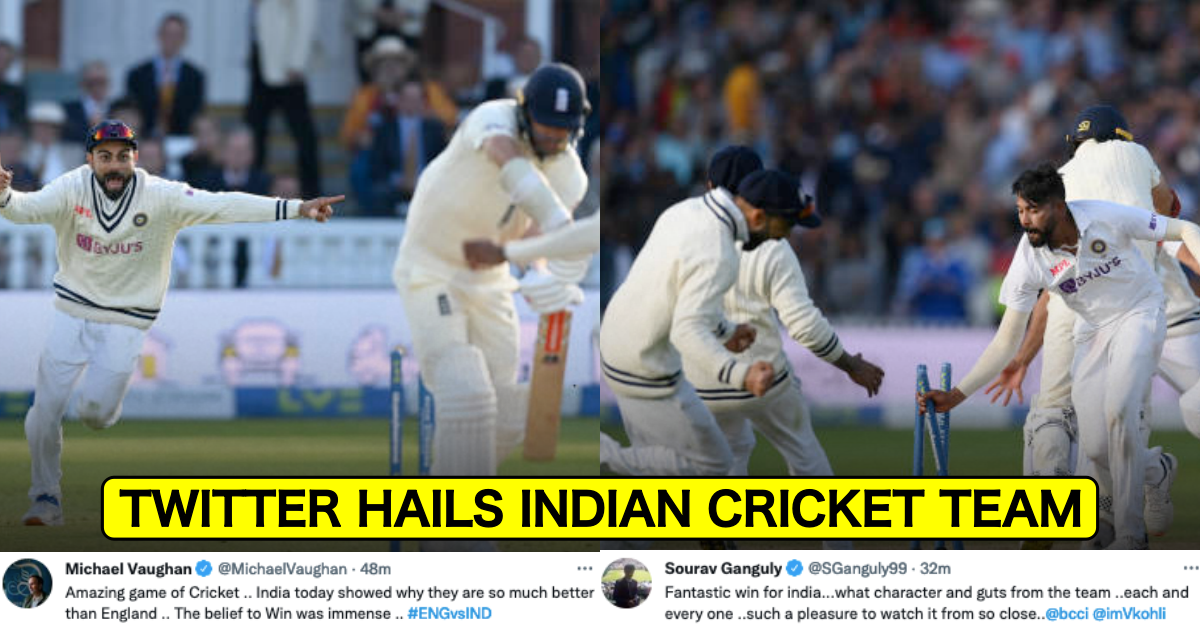 Twitter Erupts As Rampaging India Turn The Tables On England To Script A Famous Win At Lord's