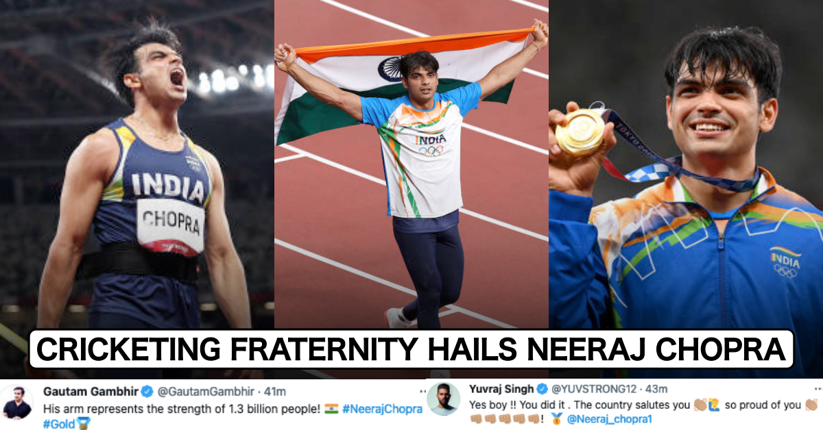 Cricketing Fraternity Hails Neeraj Chopra As He Wins First Ever Athletics Gold Medal For India In Olympics At Tokyo 2020