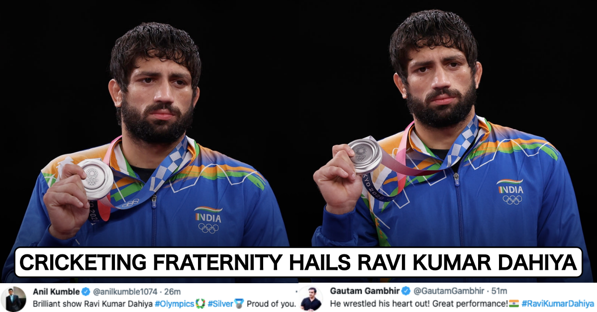 Cricketing Fraternity Hails Wrestler Ravi Kumar Dahiya As He Bags Olympic Silver Medal