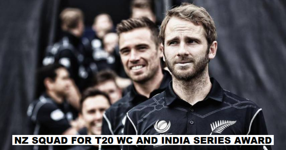 New Zealand announce their squad for the T20 World Cup